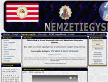 Tablet Screenshot of mag.nemzetiegyseg.com